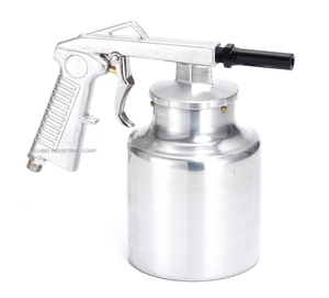 Pistolet pneumatique de pulvérisation sous pression avec godet pour revêtement antirouille automobile - Product Image 1