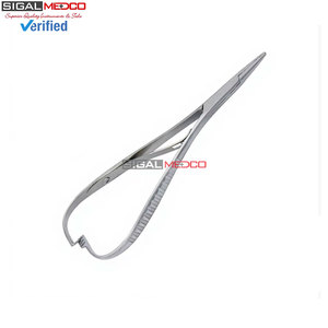 Porte-aiguille Tip Mathieu 5,5 pouces, instrument chirurgical orthodontique, forceps de précision en acier inoxydable pour maintenir les aiguilles, usage dentaire - Product Image 2