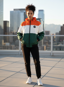 Wholesale Mens Custom Lightweight <b>Waterproof</b> Color Block Hooded Windbreaker <b>Jacket</b> Streetwear Windproof Outdoor Sportswear Coat - Product Image 3