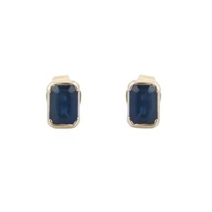 New Luxury Blue Dial Moissanite Diamond <b>Earrings</b> for Women Certified Brilliant Round Cut Sustainable Fine Available For Sale - Product Image 1