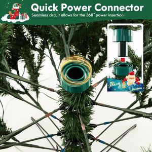 Albero di Natale Artificiale Pieghevole da 1,8 m con 350/500 Luci LED e Telecomando - Product Image 6