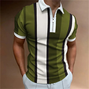 Custom logo Your Own Brand Stand <b>Collar</b> Polo <b>Shirt</b> Short Sleeve Polyester Quick Dry Men's <b>T</b>-<b>shirt</b> Polo <b>Shirt</b> OEM Trending Polo - Product Image 3