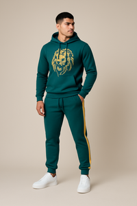 Conjunto Deportivo de Hombre con Sudadera de Felpa de Algodón, Ropa Deportiva Profesional para Entrenamiento, Diseño de Logotipo Personalizado, Suave y Cómodo - Product Image 4