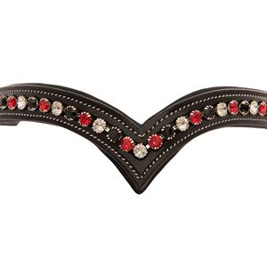 Cabestro Western de Nailon y Cuero Sintético de Alta Calidad Horsekraft con Cristales y Costuras Decorativas, Tamaño Personalizable - Product Image 4