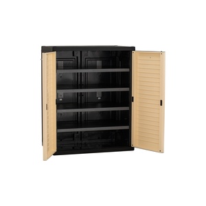 Mueble Zapatero de Dos Puertas para Entrada, Organizador de Almacenamiento con Diseño de Puerta Acanalada, Ahorro de Espacio, Mueble para el Hogar - Product Image 2