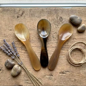 ช้อนเขาควายแบบแบนช้อนทำจากเขาซุปวัวและเครื่องใช้บนโต๊ะอาหารและช้อนทรงแบน - Product Image 1