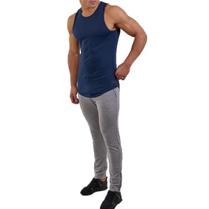 Camiseta sin mangas oversize estilo streetwear, clásica de color liso para hombre, camiseta sin mangas de algodón acanalado para hombre, camiseta sin mangas ligera para entrenamiento - Product Image 4