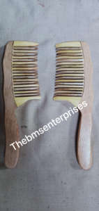 Peine de hueso hecho a mano del mejor estilo recién llegado para el hogar, spa y salón, peine de pelo de cuerno y hueso muy demandado - Product Image 2