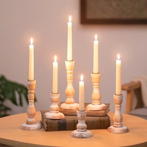 Portavelas de madera de pino OEM personalizados al por mayor |   Aqdus Saleem India - Product Image 1