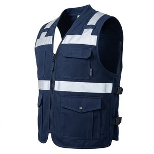 10 Packs of Breathable ANSI Class 1 Waterproof Safety Vests with Customized Logo Color & LED Flash | Enhanced Safety Gear - Product Image 3