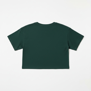 Women <b>Crop</b> <b>Top</b> T-Shirt Short Sleeve Boxy Cotton Oversized Streetwear Casual T Shirt Women Summer Wholesale OEM Custom - Product Image 2