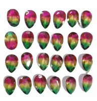 Vente en gros de zircon doublet multicolore, créé en laboratoire, à facettes sur les deux côtés, taille marquise |   Pierres précieuses en vrac aux couleurs éclatantes pour bijoux