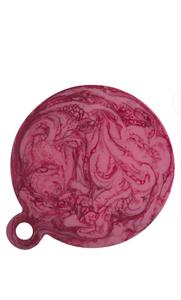 Tabla de Cortar de Resina Epoxi de Estilo Minimalista, Forma Redonda, Color Verde Oliva, con Orificio para Colgar, Utensilios de Cocina Duraderos, Plato para Servir - Product Image 4
