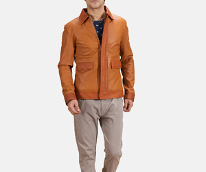 Chaqueta de Cuero Genuino para Hombre, Diseño Original, Hecha a Medida, Estilo Moderno, para Invierno 2026, Talla Adulto - Product Image 4