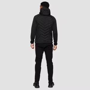 Custom Men's Regular <b>Winter</b> Hooded <b>Waterproof</b> Eco-Friendly Puffer <b>Jacket</b> Front Silk Lining Reflective Branding Adjustable Cuffs - Product Image 1