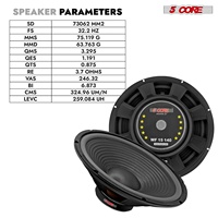 5 Core 15 Inch Car Woofer Audio Pair 1000W Kombinasi 4Ohm Subwoofer Pengganti Speaker Bass Dalam