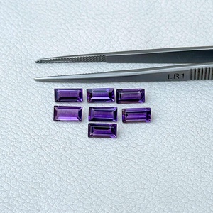 หินอเมทิสต์เหลี่ยมเพชรพลอยธรรมชาติขนาด5x10มม. อัญมณีเจียระไนแบบหลวมจากผู้ผลิตอินเดียขายส่งราคาโรงงาน - Product Image 1