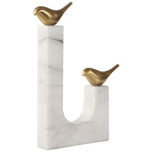 Juego de 2 piezas decorativas de corona de laurel y hojas chapadas en oro para decoración de mesa, estilo contemporáneo. - Product Image 6