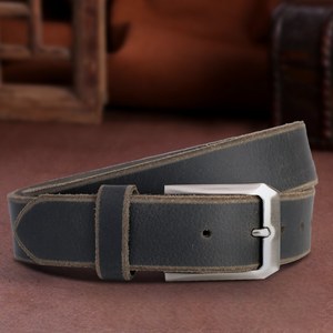High Quality Genuine Leather Vintage Durable Men's Belt Wholesale Luxury Designer Casual for Jeans LMB-0092B - Product Image 4