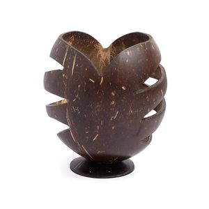 Soporte para bolígrafos de cáscara de coco para escritorio, hogar, oficina, organizador de escritorio natural hecho a mano - Product Image 6