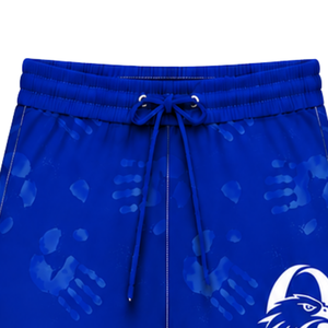Short de bain bleu roi et blanc léger, séchage rapide, respirant, avec cordon de serrage à la taille, pour l'entraînement, la performance, la natation et le sport - Product Image 3