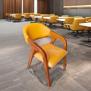 Sillón de Salón de Cuero/Tela/Terciopelo/Mimbre - Diseño Moderno Apilable para Sala de Estar y Uso Hospitalario - Product Image 3