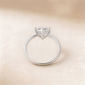 Anillo de Compromiso de Dos Piedras con Diamante Cultivado en Laboratorio de Corte Pera de 1.85CT en Oro Blanco de 9K, Joyería Fina Personalizada para Mujer - Product Image 6