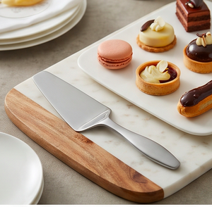 Espátula para Servir Pasteles con Mango Plateado Antiguo, Cuchillo para Pastel de Boda, Diseño Simple, Juego de Herramientas para Pastel - Product Image 3