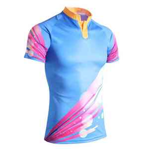 T-shirts en mesh polyester pour hommes, t-shirts de sport Dry-fit personnalisés, t-shirts de rugby pour hommes - Product Image 2