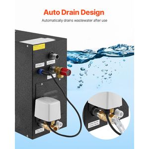 Generatore di Vapore per Sauna Domestica da 7,5 kW, Sistema Spa con Scarico Automatico e Protezione dal Surriscaldamento per 4 Persone, Controllo Automatico - Product Image 5