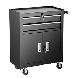 Barbershop Locking 2-in-1 Cabinet Barber Shop Storage Garage Cabinet <b>Tool</b> Trolley Metal <b>Tool</b> <b>Box</b> <b>Tool</b> Cabinet Stainless Steel - Product Image 1