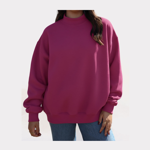OEM Manufacturer 100% Cotton <b>Lightweight</b> Oversized Women's Plus Size <b>Hoodies</b> Sweatshirts Pullover Breathable Autumn Winter - Product Image 4