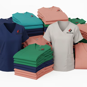 Conjunto de Uniforme Médico Unisex, Mezcla de Algodón, Jersey Transpirable, Ropa de Trabajo para Personal de Hospital, Uniformes de Enfermería, Suministro de Fábrica OEM ODM - Product Image 3