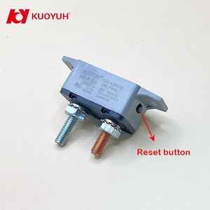 Serie KUOYUH AR # Interruptor de circuito de 10/32 clavijas con reinicio manual, cubierta paralela de plástico, 3-50A/12VDC SAE J553 50/60Hz para automoción - Product Image 2