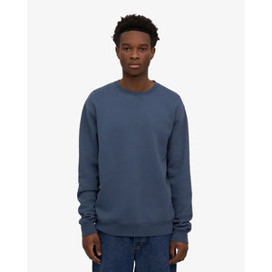 Sweat-shirt délavé pour homme, coupe ample, en molleton épais, style rétro streetwear, avec effet pigmenté délavé, décontracté - Product Image 1