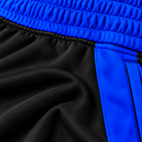 Shorts en molleton noir et bleu roi pour hommes Phi Beta Sigma, collection D9, broderie de lettres grecques, cordon de serrage, short décontracté athlétique, bermuda