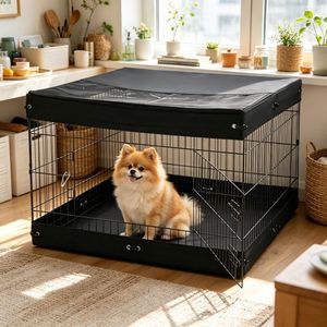 Cuccia per Cani da Esterno Salvaspazio per Recinzioni e Box per Animali Domestici - Product Image 4
