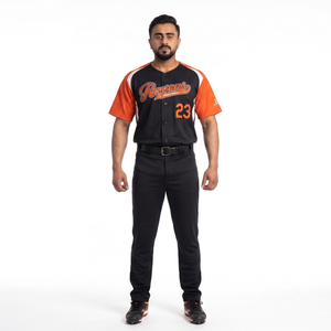 Camiseta de Béisbol Sublimada Personalizada 100% Poliéster con Botones Completos para Hombre, Uniforme Deportivo Escolar, Fabricante OEM ODM - Product Image 1