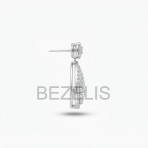 Elegantes Pendientes de Diamantes Cultivados en Laboratorio de Oro Rosa de 14K para Uso Diario, Joyería Fina Ética Certificada, Color F Premium - Product Image 3
