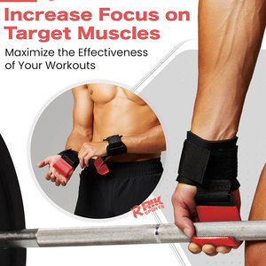 Sangles de musculation réglables avec crochets, support de poignet robuste, sangles de levage pour la musculation et l'haltérophilie - Product Image 4