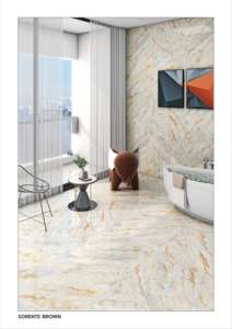 Carrelage en porcelaine brillant classique 600x600mm 60x60cm 24x24, surface en céramique polie, revêtement de sol durable, carrelage élégant pour l'intérieur - Product Image 5