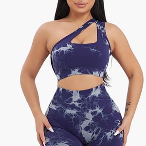 Ensemble de yoga personnalisé pour femmes, 2 pièces : soutien-gorge de sport et leggings taille haute imprimés, tenue de sport assortie pour la gym, OEM - Product Image 6