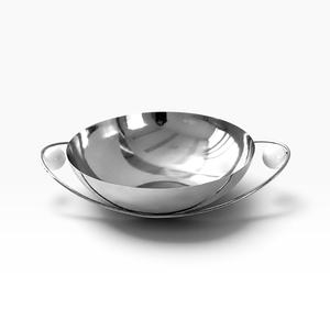Bol à chocolat en argent de qualité supérieure avec base en boules dorées, accessoires de chocolat personnalisables, tailles personnalisées, couleur disponible - Product Image 6