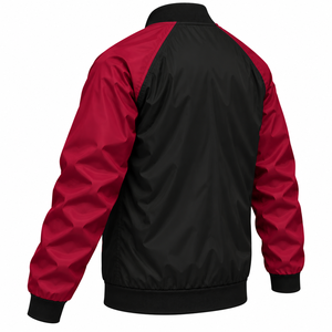 Custom Men Windbreaker Jacket Trendy Y2K Color Block Bomber Jacket Contrast Sleeve Full Zip Outerwear Fashion Mens Windbreaker - Product Image 6