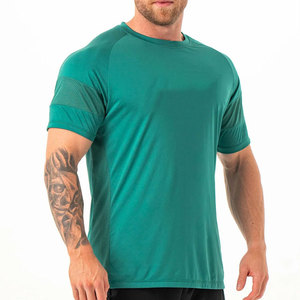 Camiseta Deportiva de Secado Rápido, Corte Regular, Cuello Redondo, Elástica, Color Sólido, Transpirable, Ecológica, 100% Algodón, Deportiva, para Trabajar - Product Image 2