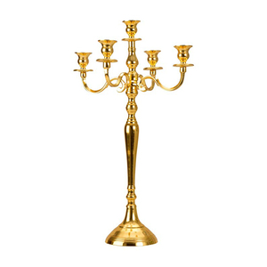 2023 High Quality <b>Brass</b> Gold 5-Arm Candle Stand Home & Hotel Decorative Candelabra with <b>Lantern</b> Design for Weddings Christmas - Product Image 1
