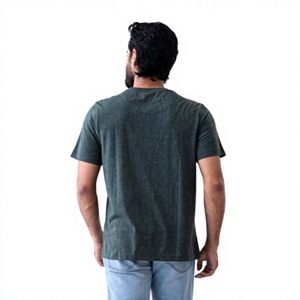 Camiseta Formal de Manga Corta para Hombre, Venta al por Mayor, Lisa, 200g, 100% Algodón, Anti-Pilling, Transpirable, Agradable al Tacto, Buena Calidad - Product Image 6