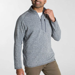 Wholesale New Design Best Sale Premium Quality Men's Half Zip Sweatshirts 100% Cotton Fleece Winter Wear Embroidered Design - Product Image 6