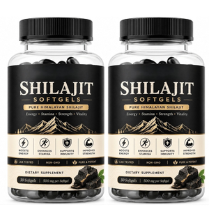 Capsules de Shilajit himalayen traditionnel, 30 unités, 100% naturel et pur, favorisent l'énergie chez les hommes - Product Image 1