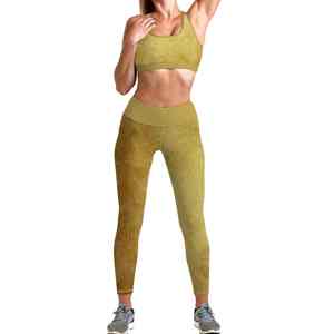 Ropa Deportiva para Mujer, Talla XL, Conjunto de Gimnasio y Fitness, Traje de Yoga de Talla Grande con Logotipo en la Cintura - Product Image 1